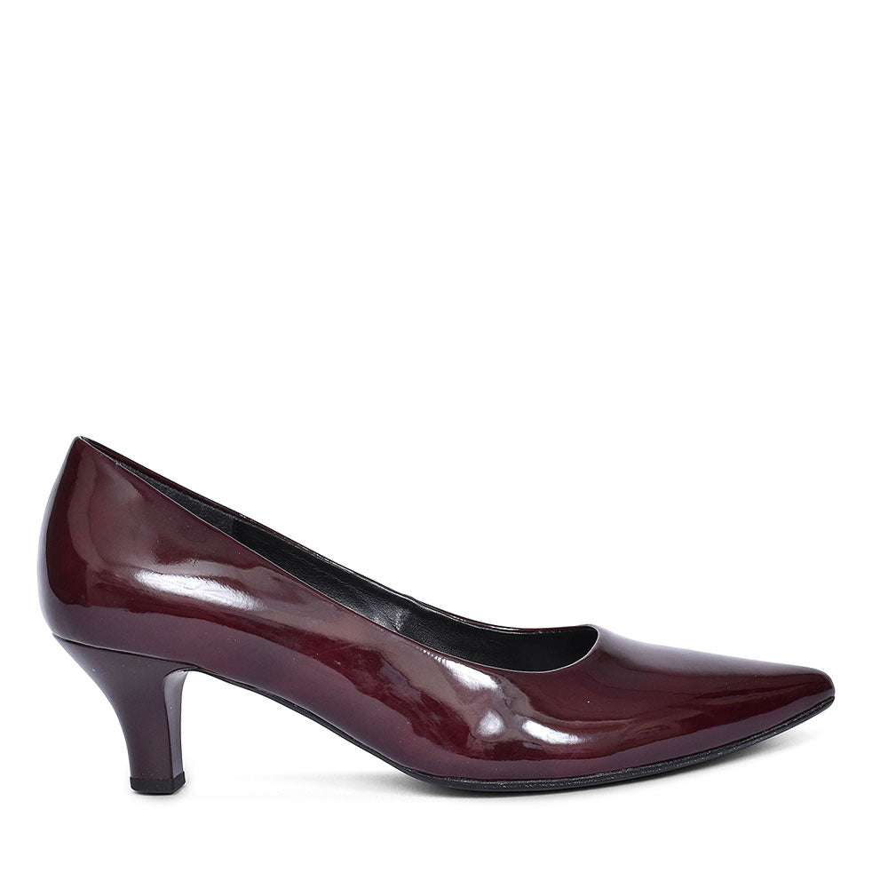 250 Point Toe Mid Heel For Women In Burgandy