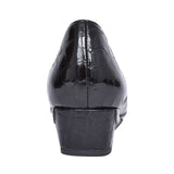 Ladies 0408140 Rochester Ii Slip On Wedge Shoe In Blk Patent