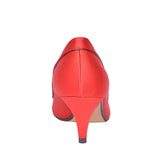 Ladies Ripley Flr222 Low Heel Court Shoe In Red