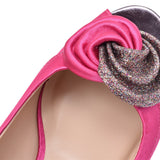 Ladies Ripley Flr222 Low Heel Court Shoe In Pink