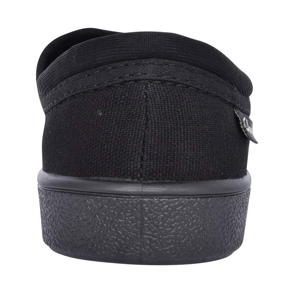 Hopper Run Black Fabric Plimsolls For Boys In Kids F Fit