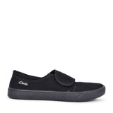 Hopper Run Black Fabric Plimsolls In Kids G Fit