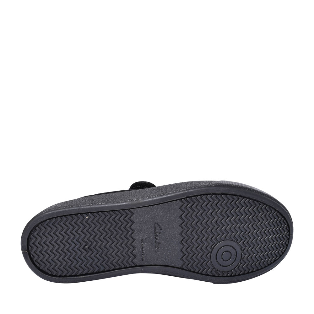 Hopper Go Black Fabric Girls Plimsolls In Kids F Fit