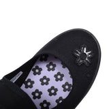 Hopper Go Black Fabric Plimsolls For Girls In Kids F Fit