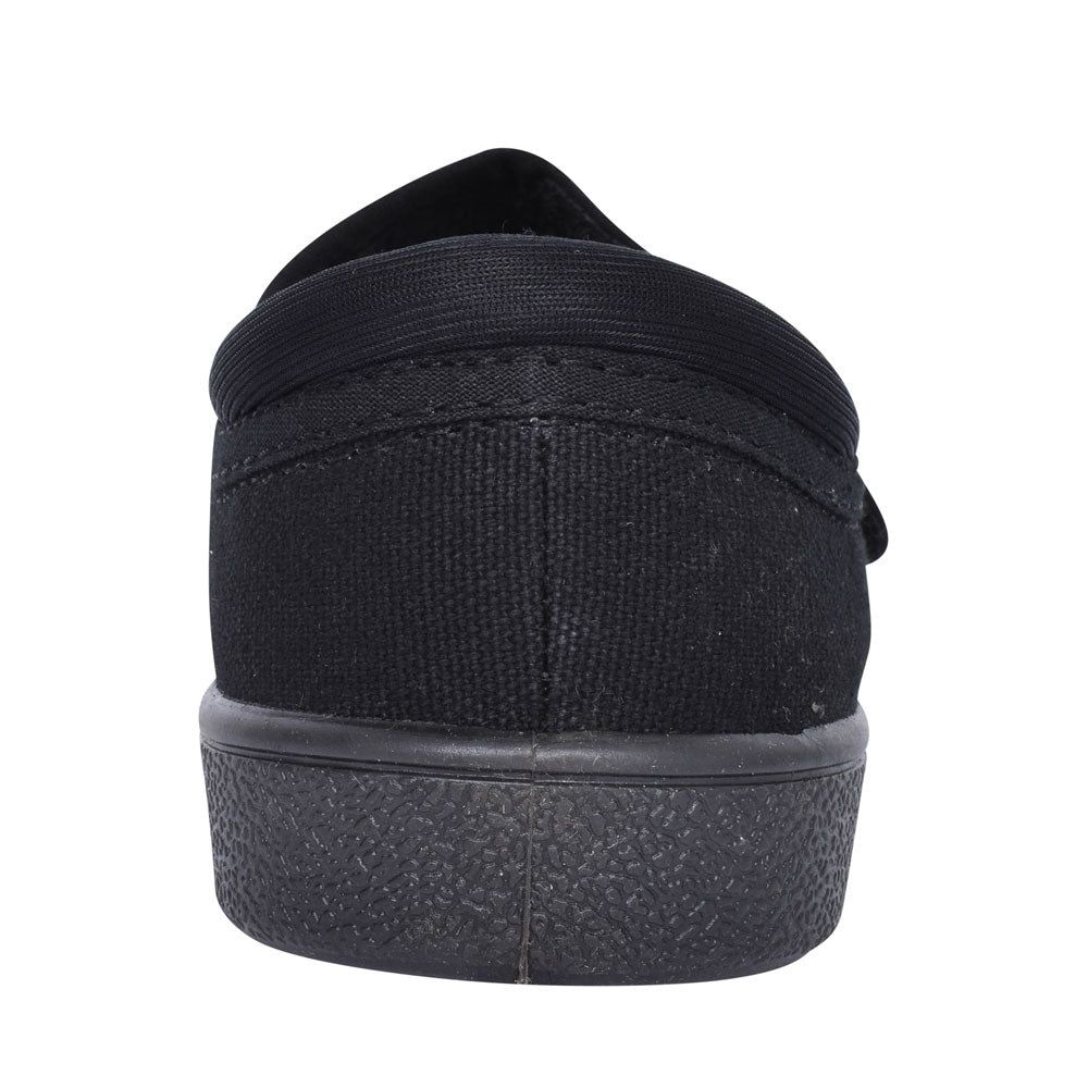 Hopper Go Black Fabric Plimsolls For Girls In Kids G Fit