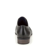 Hamble Oak Leather Brogue Shoe D Fit  In Blk Leather
