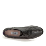 Hamble Oak Leather Brogue Shoe E Fit In Blk Leather
