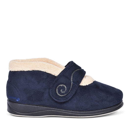Hush Bootie Slippers For Ladies In Navy
