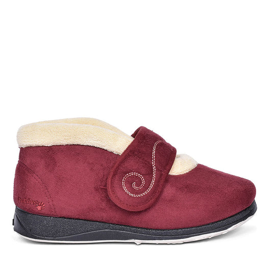 PADDERS HUSH BOOTIE SLIPPERS FOR LADIES in BURGANDY