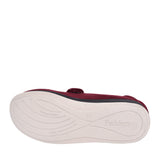 Ladies Enfold 427w Wide Fit Adjustable Slipper In Burgandy