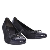 203 Bow Court Shoe For Ladies In Navy