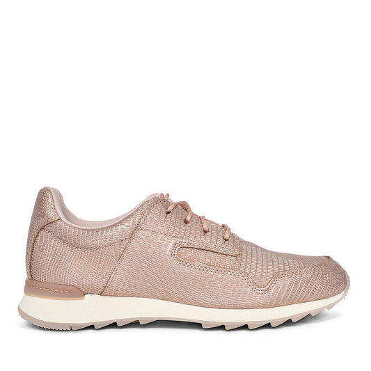 CLARKS FLOURA MIX TRAINERS FOR LADIES in PINK