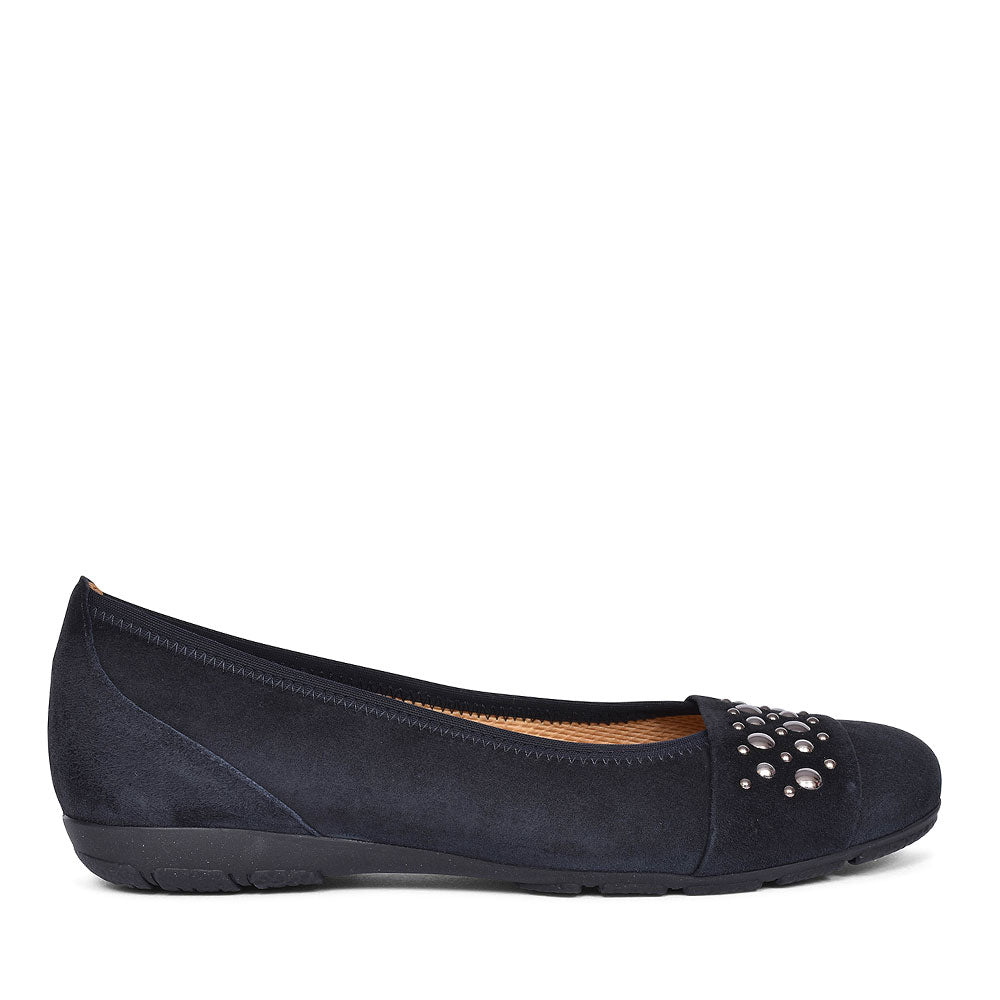Electra Womens Ballerina Pumps In Navy
