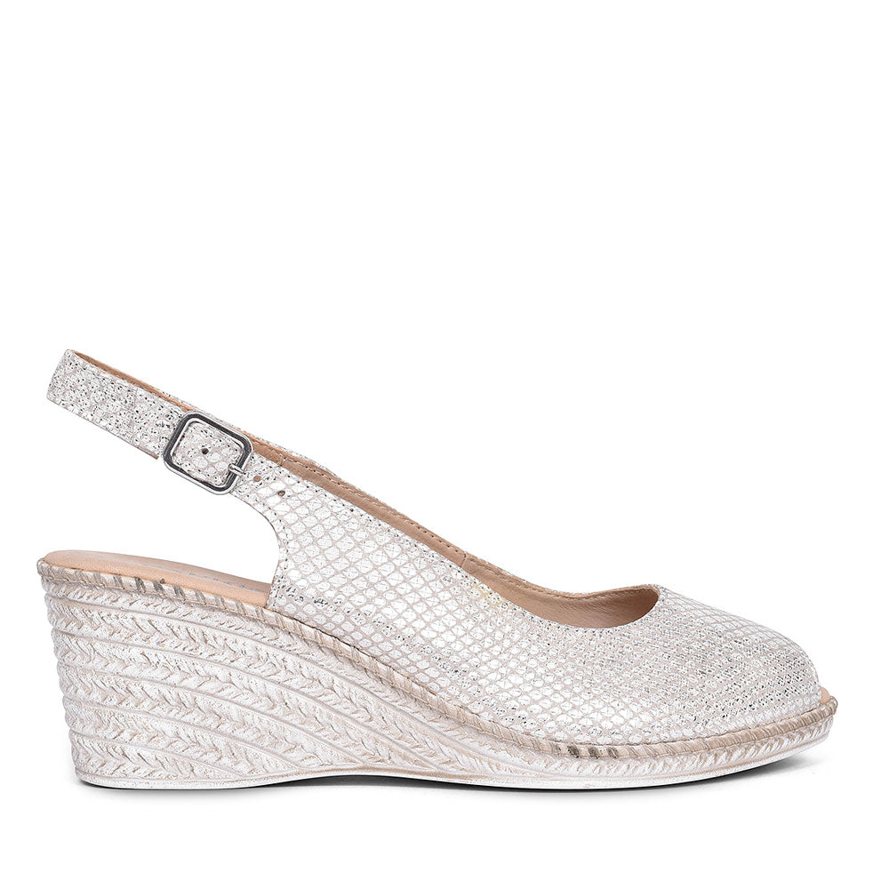 CAPRICE CASUAL WEDGE SANDALS FOR LADIES in GREY