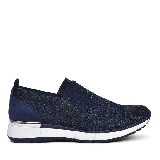 MARCO TOZZI WOMENS CASUAL SPORTS TRAINERS in NAVY