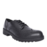 Girls Casey J6420n Laced Shoe For Girls In Black Leather