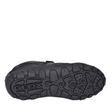 Crush Velcro Shoe For Boys In Blk Leather