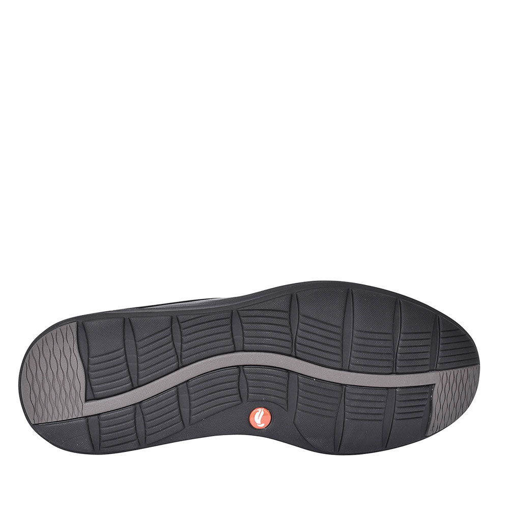 Mens Un Abode Ease Leather H-fit Shoe In Blk Leather