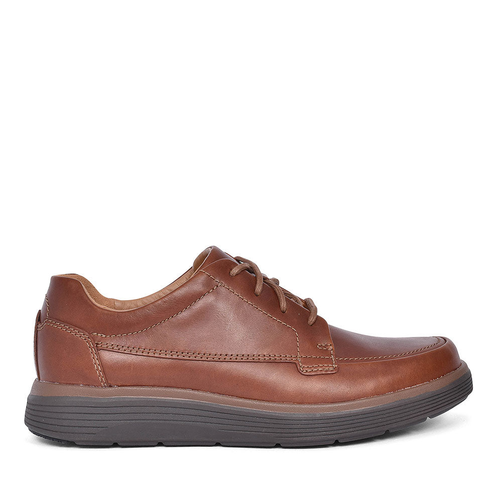 Mens Un Abode Ease  Leather H-fit Shoe In Tan