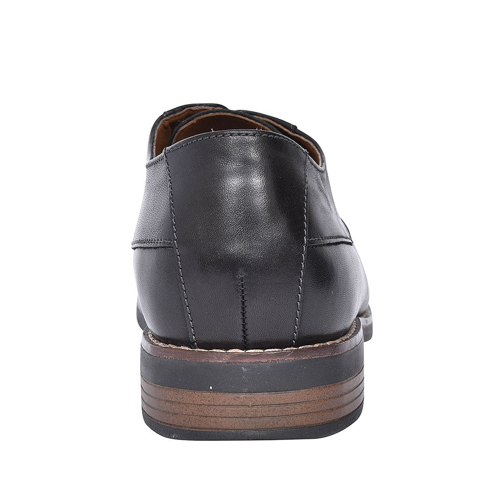 Becken Cap Leather H-fit Shoe For Men In Blk Leather