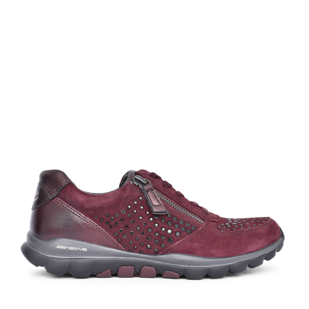Ladies 968 Fantastic Trainer In Burgandy