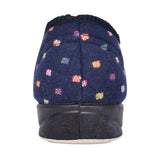Ladies Camilla 447 Wide Fit Plain Slipper In Navy