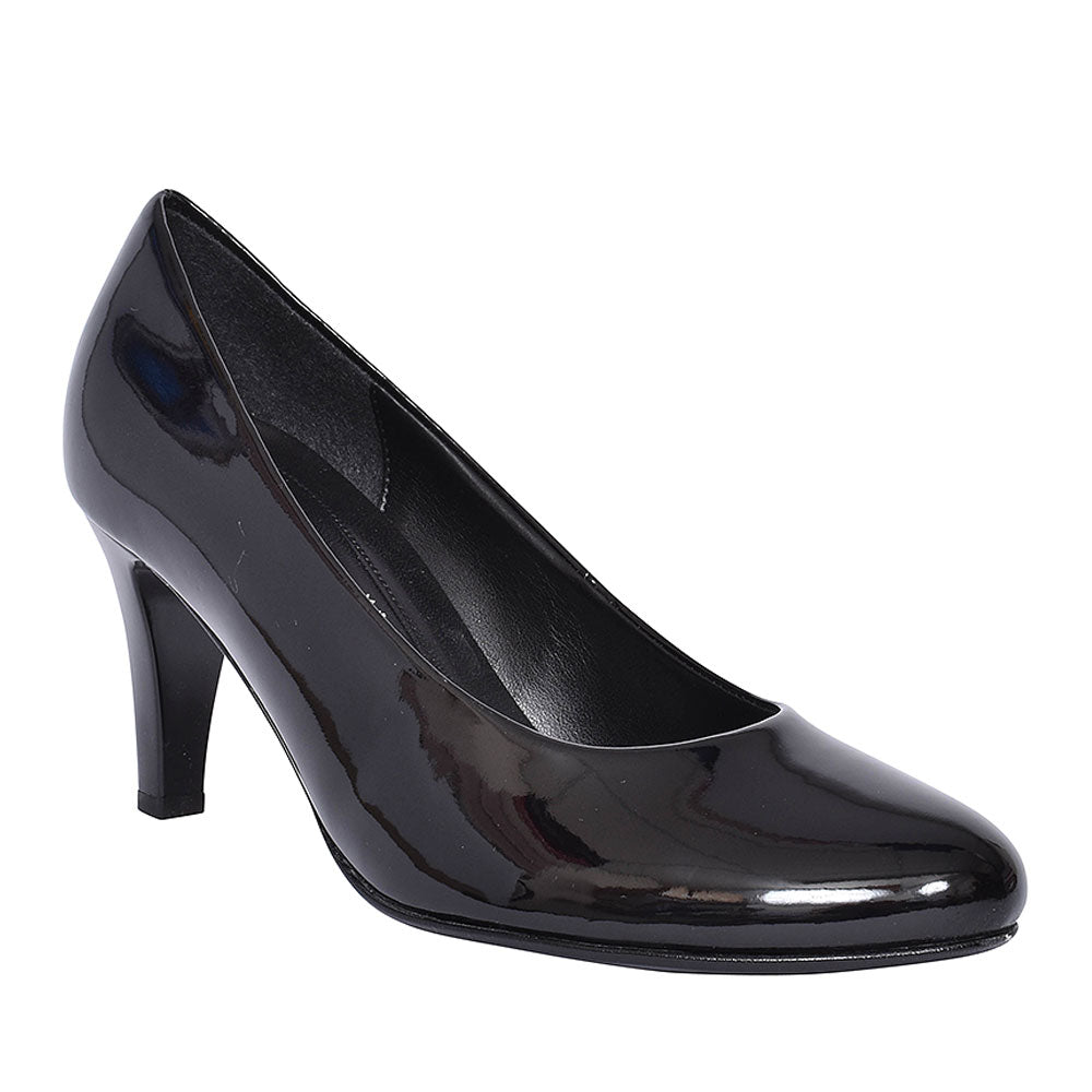 310 Court Shoe For Ladies  In Blk Patent