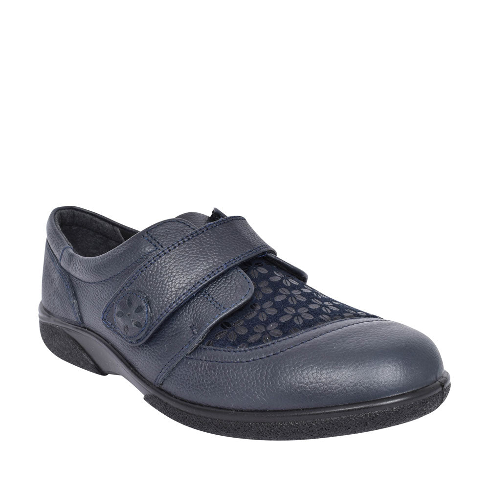 Ladies Keswick 2v Velcro Shoe In Navy