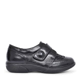 Ladies Keswick 2v Velcro Shoe In Blk Patent