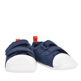 Boys Pre-walker Roam Craft Navy Canvas Shoe  In Kids F Fit