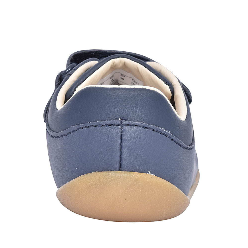 Boys Pre-walker Roamer Craft Navy Leather Shoe  In Kids H Fit
