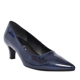 350 Pointed Mid Heel Shoe For Ladies In Navy