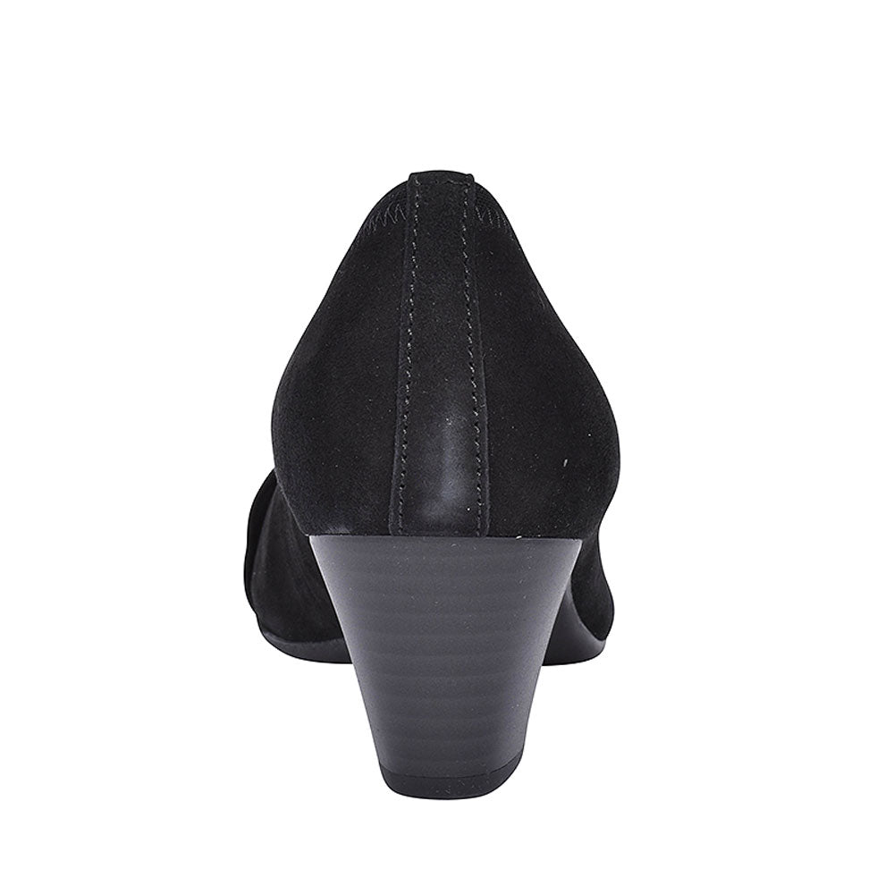 482 Mid Heel Court Shoe For Ladies In Black