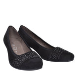 482 Mid Heel Court Shoe For Ladies In Black