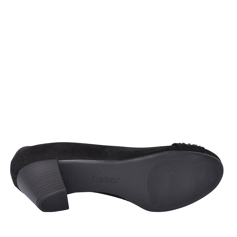 482 Mid Heel Court Shoe For Ladies In Black