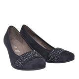 482 Mid Heel Court Shoe For Ladies In Navy