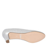 300 Mid Heel Court Shoe For Ladies In Silver