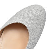300 Mid Heel Court Shoe For Ladies In Silver