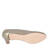 300 Mid Heel Court Shoe For Ladies In Gold