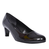 300 Mid Heel Court Shoe For Ladies In Blk Patent
