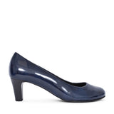 Nesta 300 Mid Heel Court Shoe For Ladies In Navy Patent