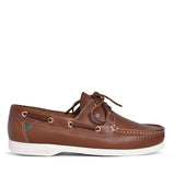 Unisex Admirals Leather Boat Shoe In Brown