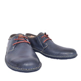 Santiago Leather Laced Shoe For Men In Navy