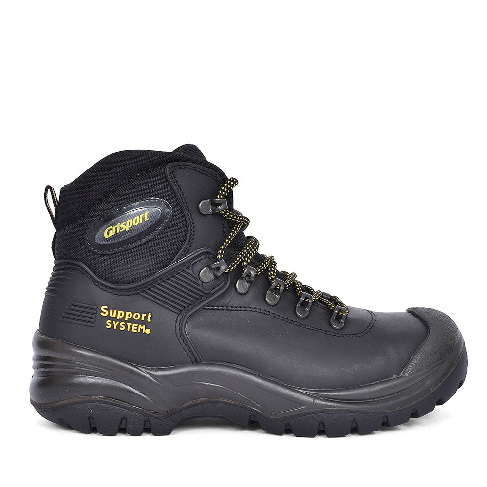 Contractor Laced Safety Boot For Men In Black