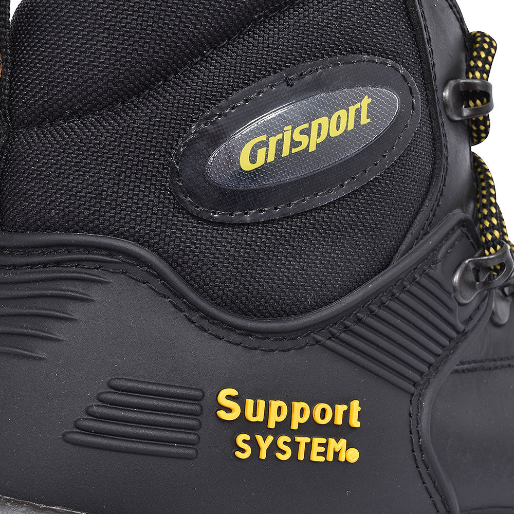 Contractor Laced Safety Boot For Men In Black