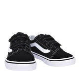 Old Skool V Double Velcro Trainer For Boys In Black