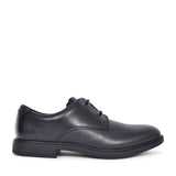 Scala Loop Black Leather Laced Shoe For Boys In Kids F Fit