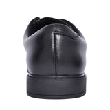 Scala Loop Black Leather Laced Shoe For Boys In Kids F Fit