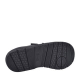 Strike Black Leather Velcro Shoe For Boys In Kids G Fit