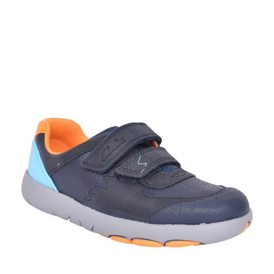 Boys Toddler Rex Quest Navy Combi Shoe  In Kids H Fit